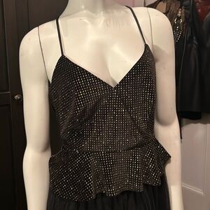 Lily White Velvet Polkadot Top